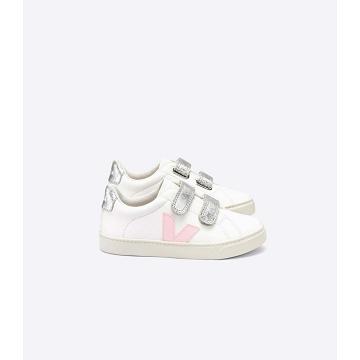 Veja ESPLAR CHROMEFREE Schoenen Kinderen White/Pink | NL 731PJJ